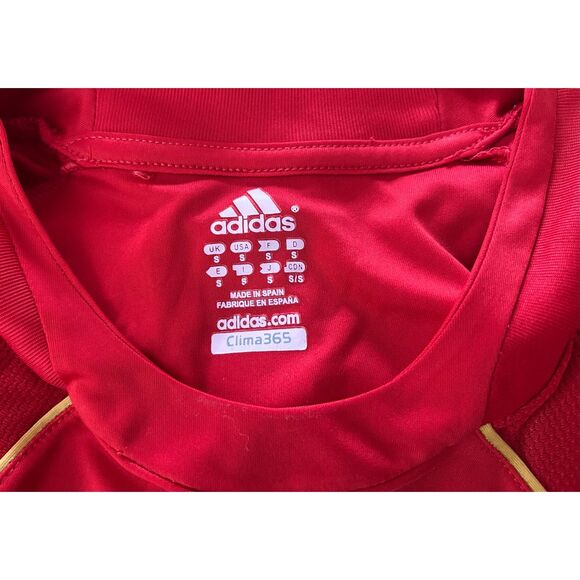 Adidas Spain Euro 2008 Home Jersey #9 Torres Red Shirt Men Soccer Espana S - Picture 5 of 5